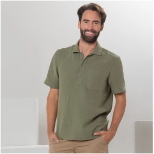 LIVING CRAFTS - Herren Polo-Hemd - Beige (100% Bio-Baumwolle), Nachhaltige Mode, Bio Bekleidung
