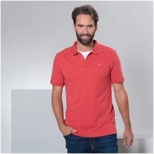 LIVING CRAFTS - Herren Polo-Shirt - Rot (52% Bio-Baumwolle; 48% Viskose (Bambus)), Nachhaltige Mode, Bio Bekleidung