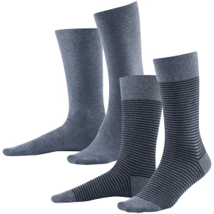LIVING CRAFTS - Herren Socken, 2er-Pack - Blau (98% Bio-Baumwolle; 2% Elasthan), Nachhaltige Mode, Bio Bekleidung