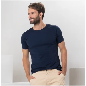 LIVING CRAFTS - Herren T-Shirt, 2er-Pack - Blau (100% Bio-Baumwolle), Nachhaltige Mode, Bio Bekleidung