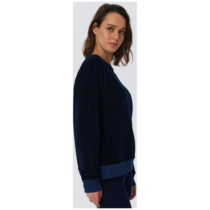 Leela Cotton Damen Cord-Sweatshirt aus 100% kba-Baumwolle - Feiner Nicky Cordstoff 1278