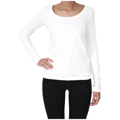 Leela Cotton Damen Langarmshirt Rundhals 5 Farben Bio-Baumwolle T-Shirt 4412