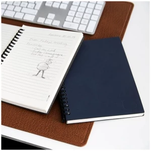 LindDNA A5 Notizbuch - Paper Block - Notebook - aus recyceltem Leder