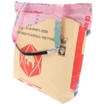 MoreThanHip Reißverschluss Shopper-Tasche aus recyceltem Zementsack - Alley - Elefant