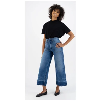Mud Jeans Jeans - Sara Works Cropped - aus recycelter Baumwolle