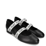 Nae Vegan Shoes NAE - Aure Schwarz Vegane Ballerinas aus Apfelleder