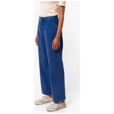 Nudie Jeans Wendy Herringbone Pants - Blue