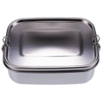 ReineNatur Brotdose/Lunch Box/Vesperdose aus Edelstahl - Inhalt: 1200 ml
