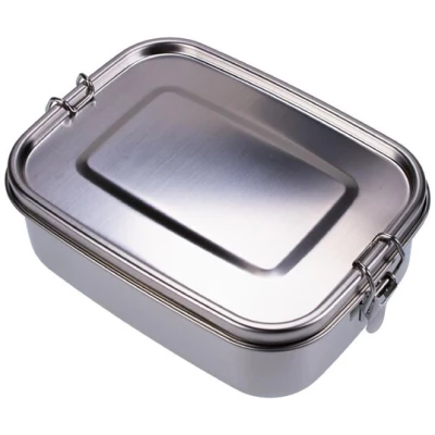 ReineNatur Brotdose/Lunch Box/Vesperdose aus Edelstahl - Inhalt: 1200 ml