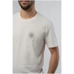 Sea Flower Vintage White Männer T-Shirt, Baumwolle