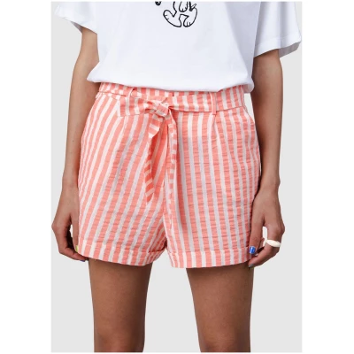 Stripes Belted Shorts