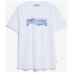 T-Shirt Print Jaames Wavy Clouds Weiß