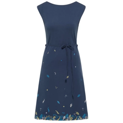 TRANQUILLO Sommer Jersey Kleid ohne Arm blau