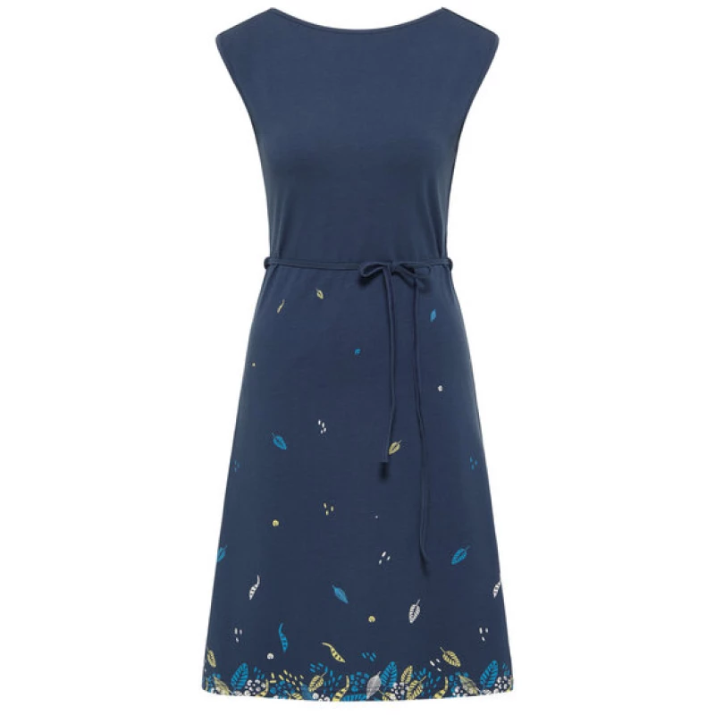 TRANQUILLO Sommer Jersey Kleid ohne Arm blau