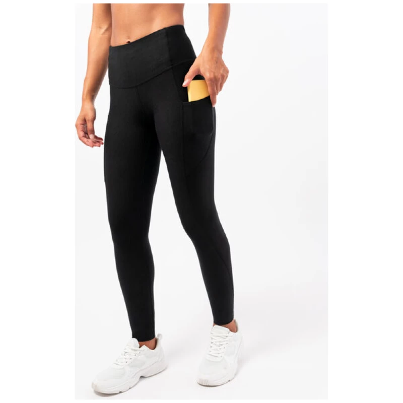Tripulse Vielseitige Damen Sport & Yoga Leggings aus TENCEL mit Seitentaschen - schwarz