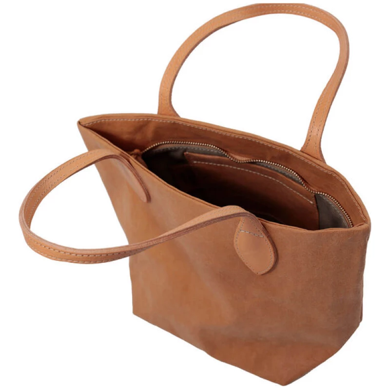 Uashmama Italienische Handtasche/Shopper Totty S oder L - aus Zellulose im Lederlook