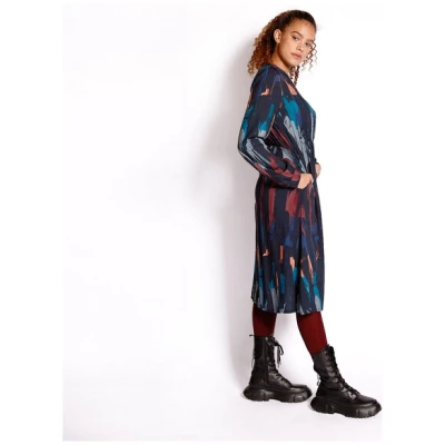 WiDDA berlin Elegantes Kleid SPLASH aus TENCEL mit grafischem Muster