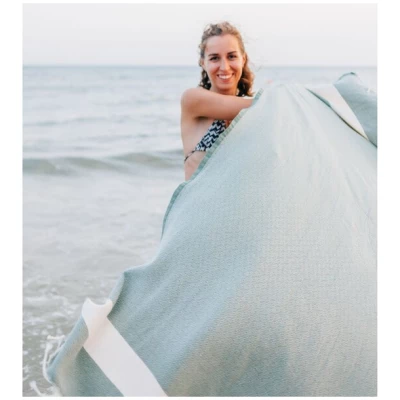 furora HOLIDAY Strandtuch XXL groß 200x200 cm, aus Baumwolle | Stranddecke