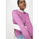 hessnatur Damen Heavy Langarmshirt Regular aus Bio-Baumwolle - rosa - Größe 44