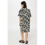 hessnatur Damen Jersey-Kleid Mini Relaxed aus Bio-Baumwolle - beige - Größe 34
