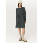 hessnatur Damen Mini-Kleid aus Bio-Baumwolle mit Bio-Merinowolle - grün - Größe 40