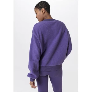 hessnatur Loungewear Fleece Sweatshirt Relaxed ACTIVE LIGHT aus Bio-Baumwolle - lila - Größe 44
