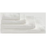 hessnatur Waffelpiqué-Handtuch aus Bio-Baumwolle - weiß - Größe 67x140 cm