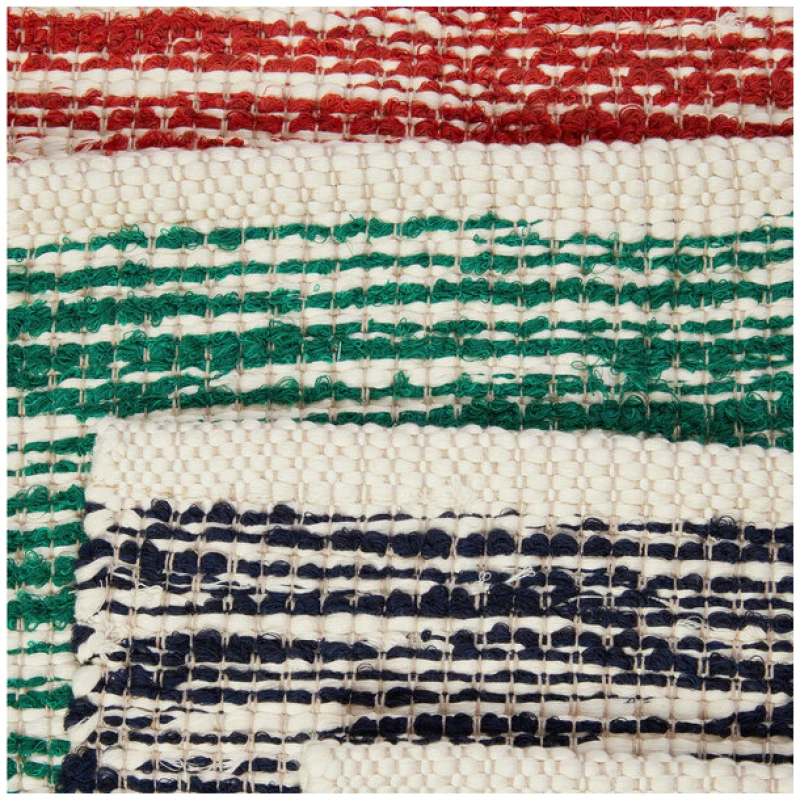 onomao Teppich 'Lino' | Handgewebt & fair produziert aus Stoffresten