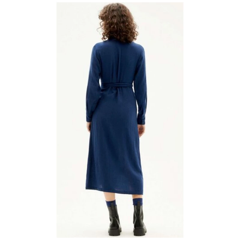 thinking mu Kleid Blue Amy Dress - aus Bio-Baumwolle