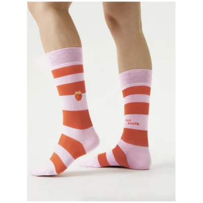 von Jungfeld Gestreifte Socken mit Spritz Icon | 1 Paar