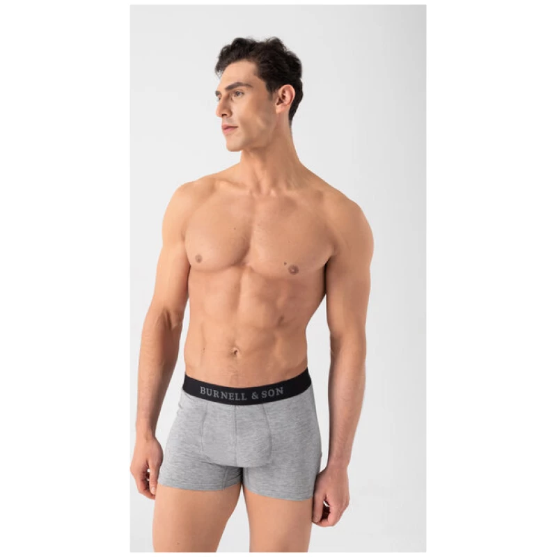 Burnell & Son Herren Boxershorts 5er Pack Retroshorts Unterhosen aus Baumwolle mit Komfortbund