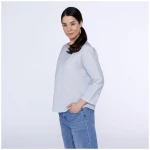 Kaipara - Merino Sportswear URBAN Wolle-Leinen Blusenshirt