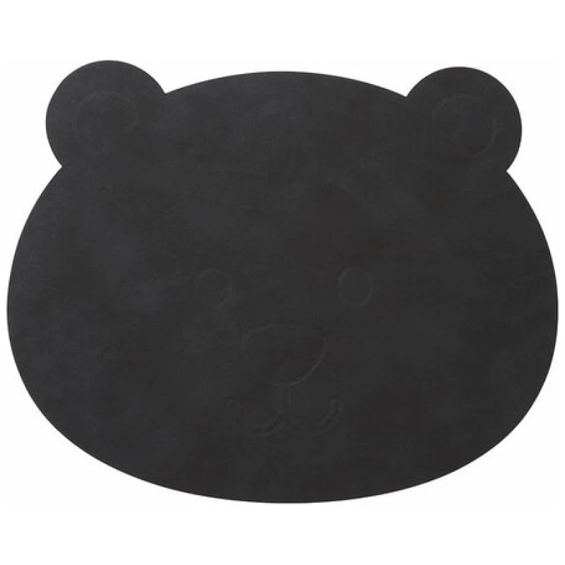LindDNA Tischset für Kinder - Teddybär - Bear - 38x30cm - aus recyceltem Leder