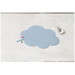 LindDNA Tischset für Kinder - Wolke - Cloud - 38x31cm - aus recyceltem Leder