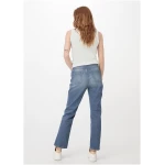 hessnatur Damen Jeans BEA High Rise Straight Cropped aus Bio-Denim - blau - Größe 33/30