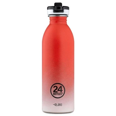 24bottles 0,5l Edelstahl Trinkflasche mit Sportverschluss - verschiedene Farben