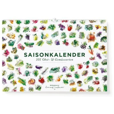 531 Rheinland Design Saisonkalender Obst & Gemüse, Ringkalender: 101 Sorten