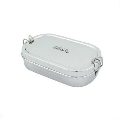 A Slice of Green Edelstahl Lunchbox Oval - inkl. Minibox