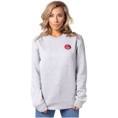 ADUH Herren vegan Sweatshirt Bulan Kepala Grau
