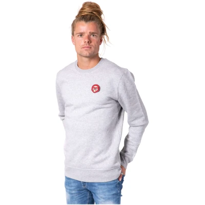 ADUH Herren vegan Sweatshirt Bulan Kepala Grau