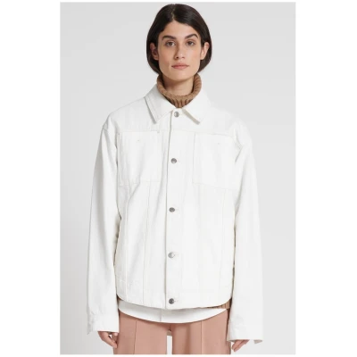 AFORA.WORLD Herren vegan Jeansjacke Jou Tiger's Eye Off White