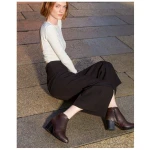 AGAZI HANA plant based ankle boots: chocolate