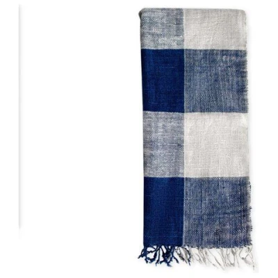 AIZOME Textiles Handcrafted Hand-dyed Indigo Scarf