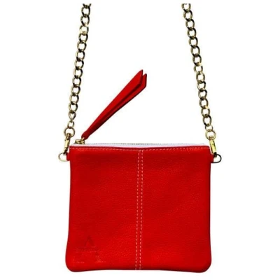 ALEXANDRA SVENDSEN Mini-Bag aus Naturleder zweifarbig