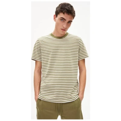 ARMEDANGELS AADON STRIPES - Herren T-Shirt Relaxed Fit aus Bio-Baumwolle