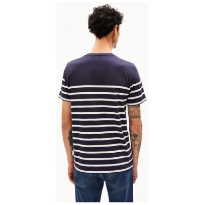 ARMEDANGELS AADROS STRIPES - Herren T-Shirt Regular Fit aus Bio-Baumwolle