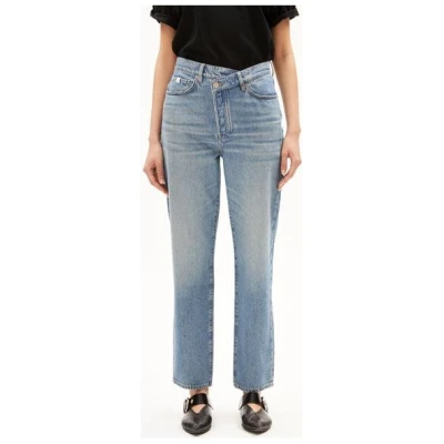 ARMEDANGELS AAIKALA DETAIL - Damen Jeans Straight Leg High Waist Bio-Baumwoll Mix Non-Stretch