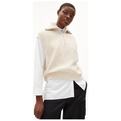 ARMEDANGELS AYLAA - Damen Pullunder Loose Fit aus Bio-Baumwolle