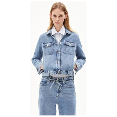ARMEDANGELS BLUSONAA - Damen Jeansjacke Oversized Fit aus Bio-Baumwolle Mix