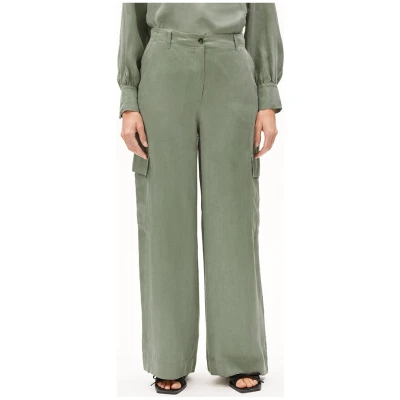 ARMEDANGELS Damen vegan Catiaa Hose Grau Grün